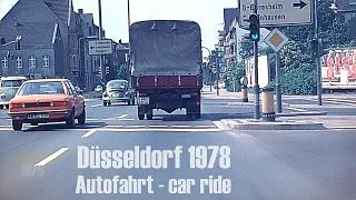 Düsseldorf 1978 - Autofahrt - early dashcam