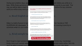 Top 6 IELTS Vocabulary Tips | Band 9 | #english #vocabulary #ielts