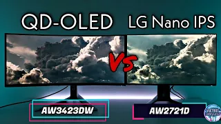 AW3423DW Vs AW2721D Alienware QD-OLED Vs LG Nano IPS