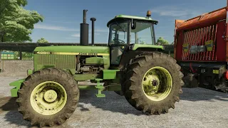 Recoger Alfalfa recién cortada/ John Deere 4850 / Schuitemaker. 4K HDR10+