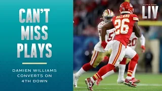 Mahomes Flips It to Damien Williams for 4th Down Conversion! | Super Bowl LIV