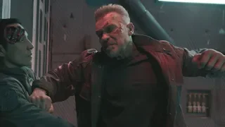 Terminator: Dark Fate / Falling Airplane Fight Scene (T-800 vs Rev-9)