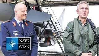 NATO Secretary General press statements with the Chief of the German Air Force, 25 APR 2024