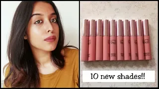 NEW SHADES LAKME 9 TO 5 WEIGHTLESS MATTE MOUSSE LIP AND CHEEK COLOR I ALL SHADES SWATCHED I