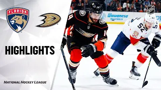 NHL Highlights | Panthers @ Ducks 2/19/20