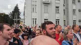 Митинг на Минском тракторном заводе