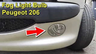 Front Fog Light Bulb Change - Peugeot 206