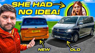 I SURPRISED MY WIFE WITH A NEW VW CARAVELLE!...