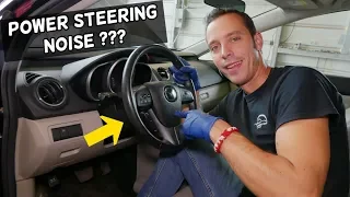 NOISE AFTER POWER STEERING PUMP REPLACEMENT. BLEED POWER STEERING PUMP