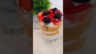 Yogurt Pudding Parfait | 5 Minutes Dessert