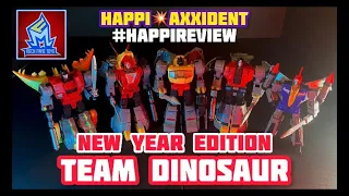 Mech Fans Toys TEAM DINOSAUR Dinobots Happi Axxident Review #dinobots