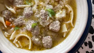 Mmm… Easy Italian Wedding Soup (with frozen meatballs)