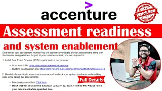 Accenture : Assessment readiness and system enablement | Accenture Mock Assessment Test Link