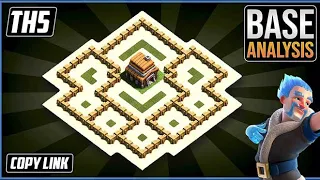 NEW! TOWN HALL 5 (Th5) FARMING BASE With Link - 2023 | th5 hybrid/trophy base with link | coc
