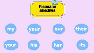 Personal Pronouns and Possessive Adjectives| I -my, he - his, she - her... Grammar. Learn English