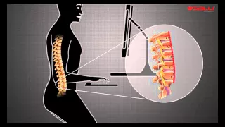 Естественное положение позвоночника при использовании стула-седла SALLI®