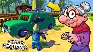 🌞 БАБКА ОБГОРЕЛА НА СОЛНЦЕ 🏠 МУЛЬТИК в Scrap Mechanic 🔨 СКРАП МЕХАНИК 🔔