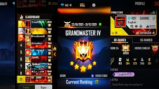 GRANDMASTER TOP 1 RUSH GAME !! 59000+ SCORE !! GARENA FREE FIRE