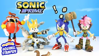 Sonic Prime Tails Nine & Thorn Rose Action Figures Collection Review