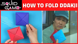 🔲How to Make Ddakji 🔲 | DIY Squid Game Paper Flipping Game | NARRATED Instructions!