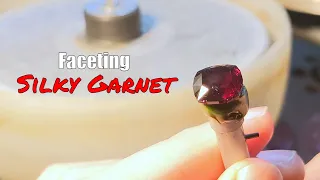 Faceting An Idaho Garnet Into A Round Cushion