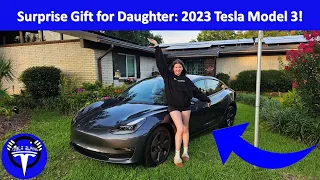 Surprise gift for daughter: 2023 Tesla Model 3