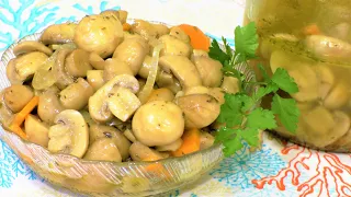 Мариновать ШАМПИНЬОНЫ можно круглый год! Лучшая закуска на праздничный стол, и не только!