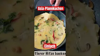 Einfache Asia- Pfannkuchen | mit gebratenen Gemüse, Ingwer und Knoblauch. Rezept auf meinem Kanal.