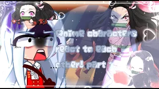 Anime Characters react to each other|part 1 Nezuko Kamado|{TrickyXia} 3K special!💐