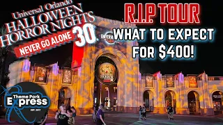 My Halloween Horror Nights RIP Tour Experience! Is It Worth It? What To Expect For $400!