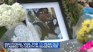 Emotional vigil held for 11-year-old boy killed in North Side stabbing