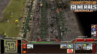 AOD Noobzillas Gambit v12 | 1 player (3 players Map) | Command and Conquer  Generals Zero Hour AOD