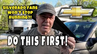 Silverado Radiator Fan Won't Turn Off! This is THE fix! MCG video 141