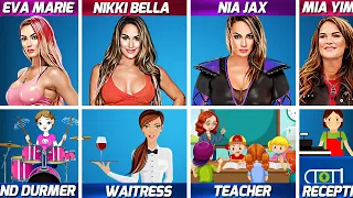 WWE Female Wrestlers First job