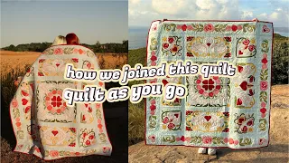 HOW I JOINED THIS QUILT TOGETHER USING TWO DIFFERENT QUILT AS YOU GO METHODS: QAYG Chronicles, ep 10