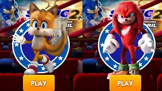 Sonic Dash Tails Movie vs Knuckles Movie from Sonic the Hedgehog Movie - All 52 Characters Unlocked