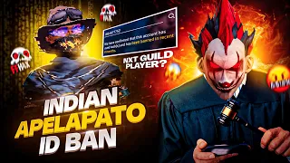 Sorry Everyone 🙏💔 NXT PLAYER ID BAN 🚫 Indian Apelapato No More ❌ - GarenaFreeFire