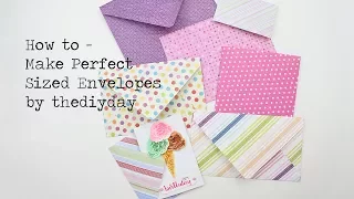 How To - Make Envelopes with an Envelope Punch Board