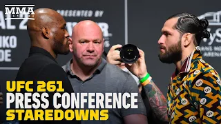 UFC 261 Press Conference Staredowns - MMA Fighting