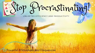 ❋ Stop Procrastinating! ~ Efficiency + Energy + Productivity + Success + Luck ~ Gentle Rain Sounds