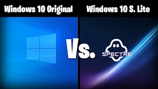 Windows 10 Original VS. Windows 10 Ghost Spectre Super Lite ISO - Teste em 3 Jogos - Qual é melhor?