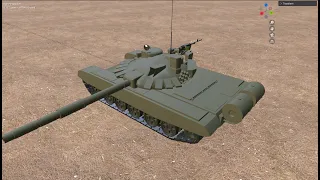 Created In Blender !! Russian  T-72  tank 3d model blender..