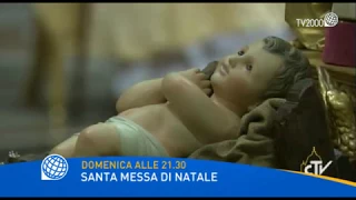 Santa Messa di Natale, Domenica 24 dicembre alle 21.30, su Tv2000