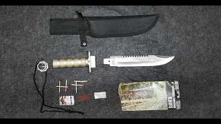 Deconstructing 8" Survival Knife from Harbor Freight
