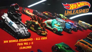 HOT WHEELS UNLEASHED - ALL CARS / PASS VOL 1-3 (13/06/2022)