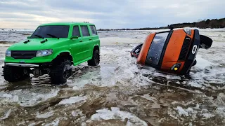 Газель 4х4 УШЛА ПОД ЛЁД! ... Перевозка BRP X3 пошла не по плану! ... RC OFFroad