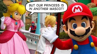 We Meet Mario, Luigi, & Princess Peach @ Super Nintendo World...Who TALK!