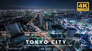 Tokyo, Japan 🇯🇵 - by drone [4K] With relaxing music