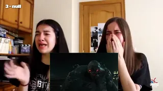 Two Girls Crying Reaction Wonder Woman save Batman : Meme