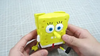 Make a woodcarving of SpongeBob SquarePants